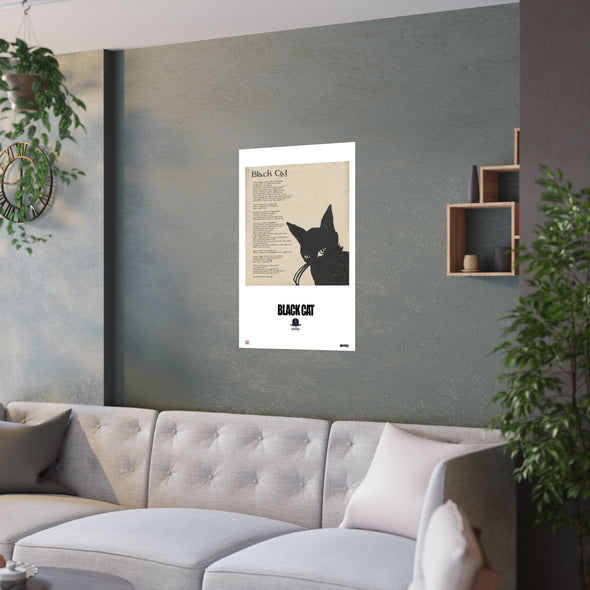 BLACK CAT - LYRICS WALL POSTER