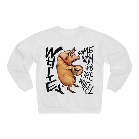 BIG PIG- XXL Print 'Grab The Wheel' Crewneck Sweat