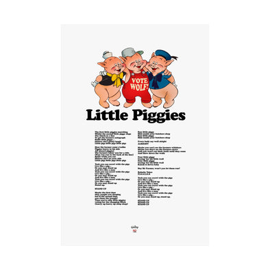 'LITTLE PIGGIES' XXL Wall Print (210gsm)