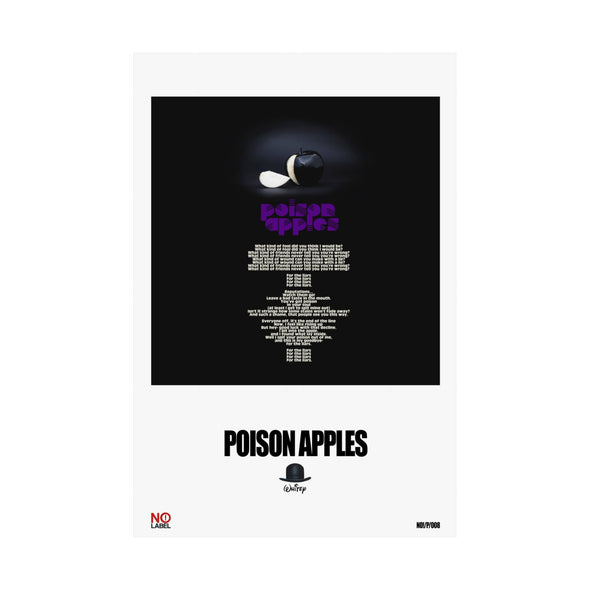 POISON APPLES - LYRICS WALL POSTER