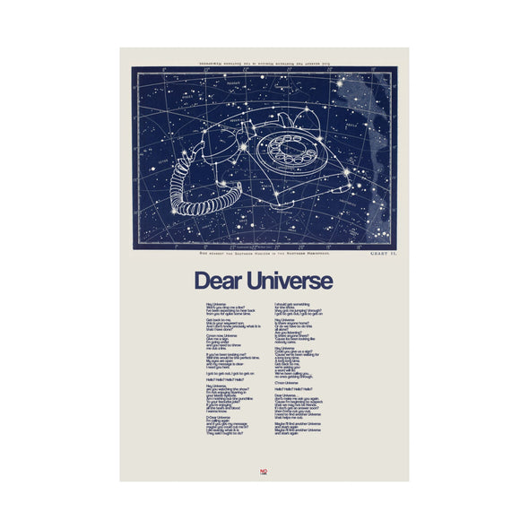 'DEAR UNIVERSE'  XXL Wall Print (210gsm)