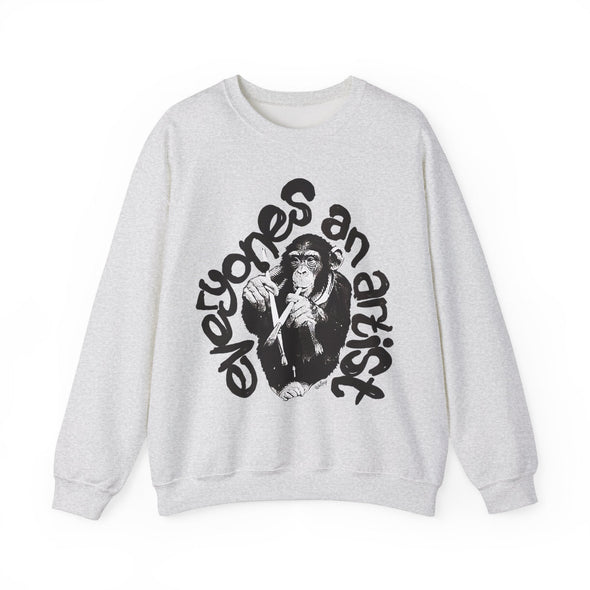 'EVERYONES AN ARTIST' Sweatshirt (Black & White version)