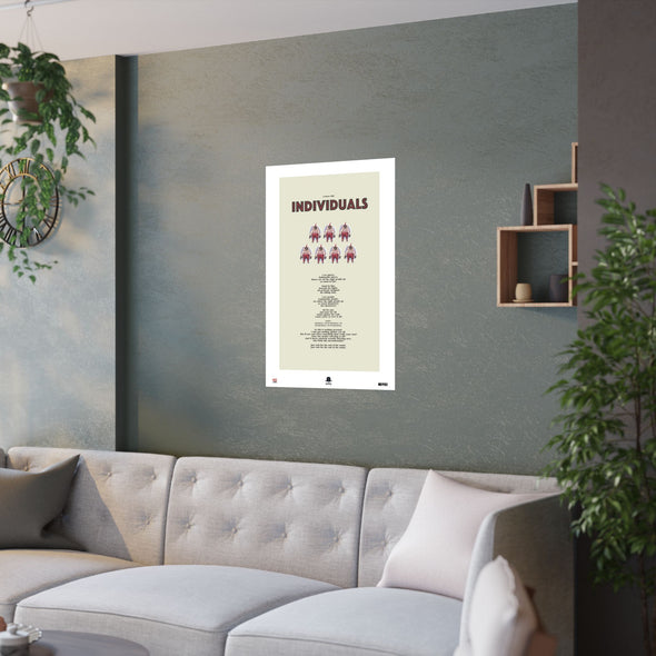 INDIVIDUALS - LYRICS WALL POSTER