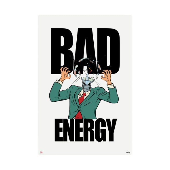 'BAD ENERGY' XXL Wall Print (210gsm)