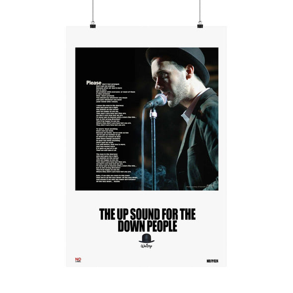 THE UP SOUND... - LYRICS WALL POSTER