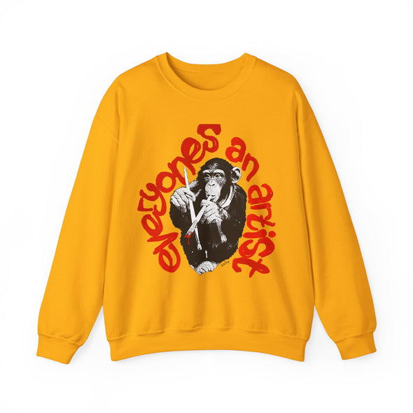 'EVERYONES AN ARTIST' Sweatshirt (Red, Black & White version)