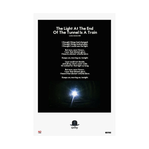 THE LIGHT AT THE END... - LYRICS WALL POSTER