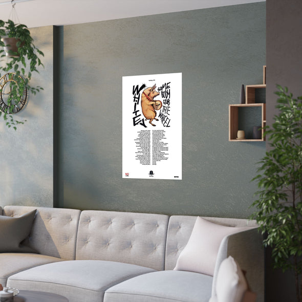 SOMEBODY GRAB THE WHEEL - LYRICS WALL POSTER