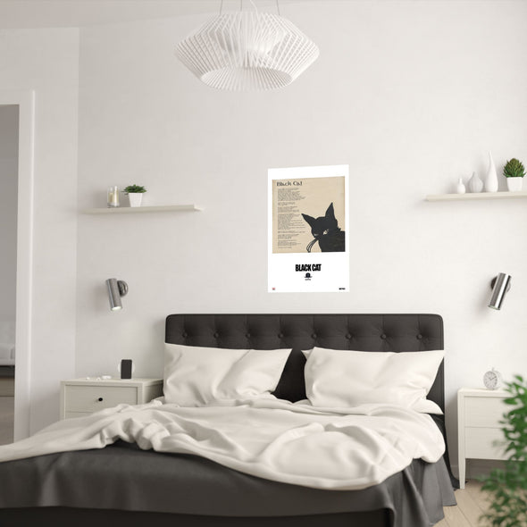 BLACK CAT - LYRICS WALL POSTER