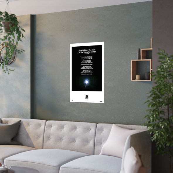 THE LIGHT AT THE END... - LYRICS WALL POSTER