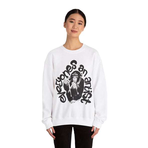 'EVERYONES AN ARTIST' Sweatshirt (Black & White version)