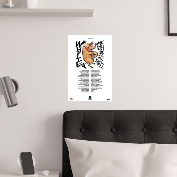 SOMEBODY GRAB THE WHEEL - LYRICS WALL POSTER
