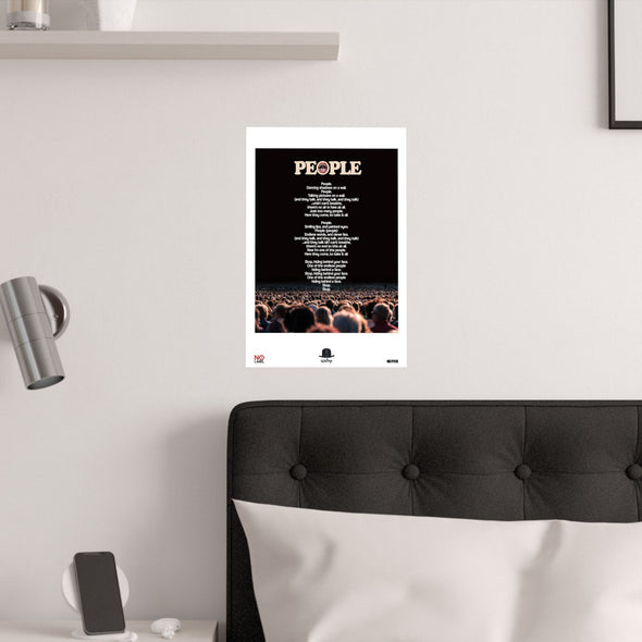 PEOPLE - LYRICS WALL POSTER