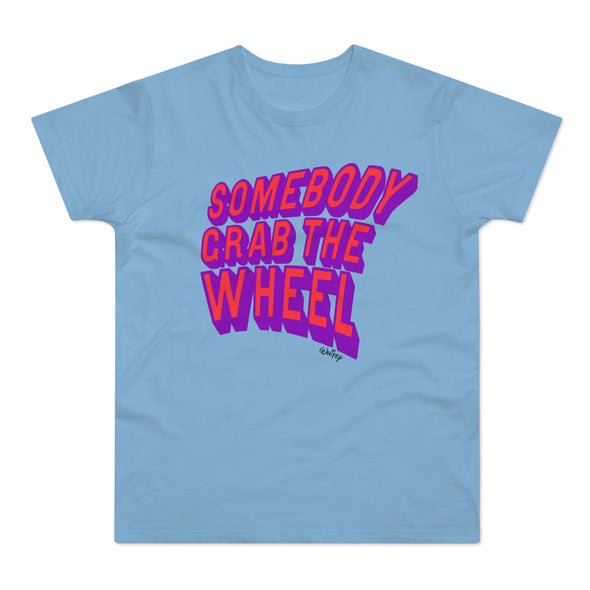 'GRAB THE WHEEL' ULTRA BRIGHT TEE