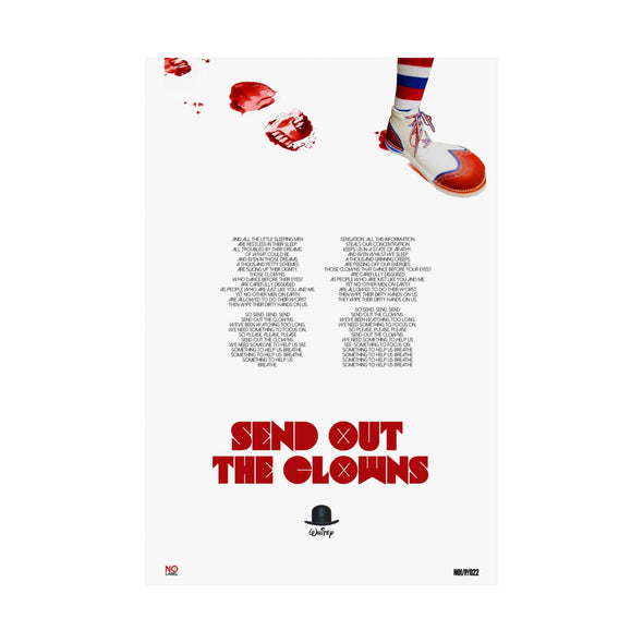 SEND OUT THE CLOWNS - LYRICS WALL POSTER