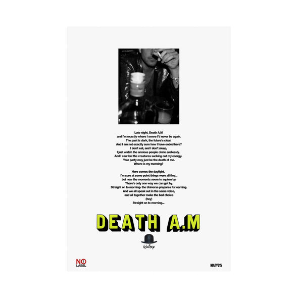 DEATH A.M - LYRICS WALL POSTER