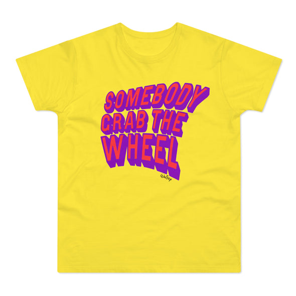 'GRAB THE WHEEL' ULTRA BRIGHT TEE