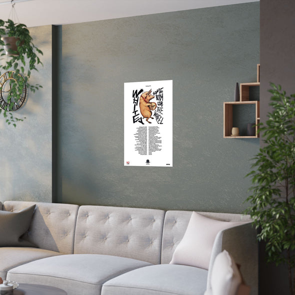 SOMEBODY GRAB THE WHEEL - LYRICS WALL POSTER