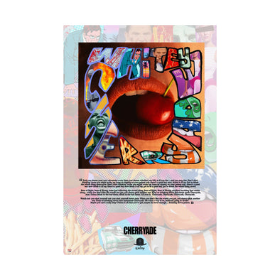 'CHERRYADE / LYRIC POSTER' XXL Wall Print (210gsm)