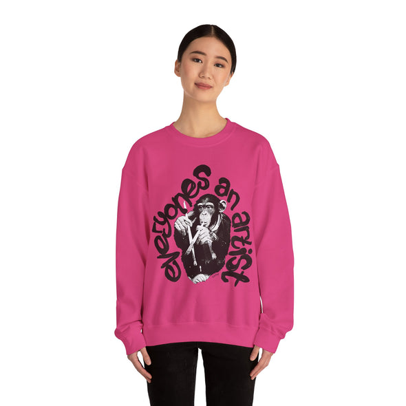 'EVERYONES AN ARTIST' Sweatshirt (Black & White version)