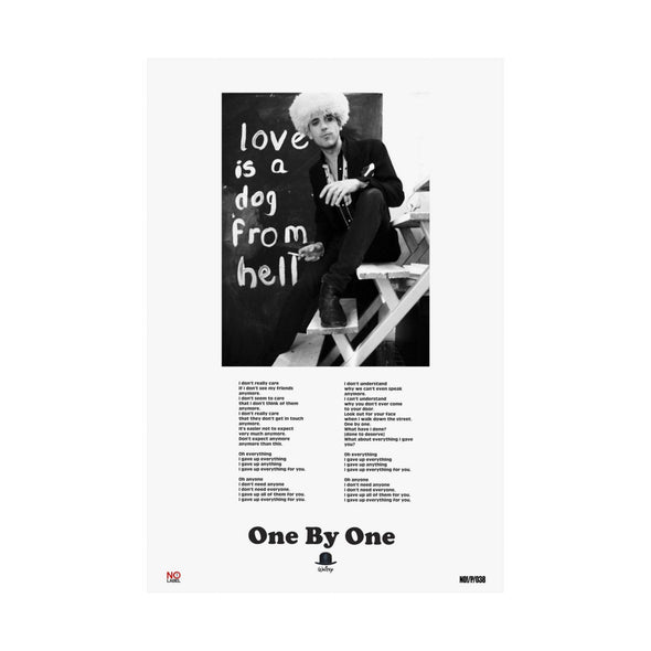 ONE BY ONE - LYRICS WALL POSTER