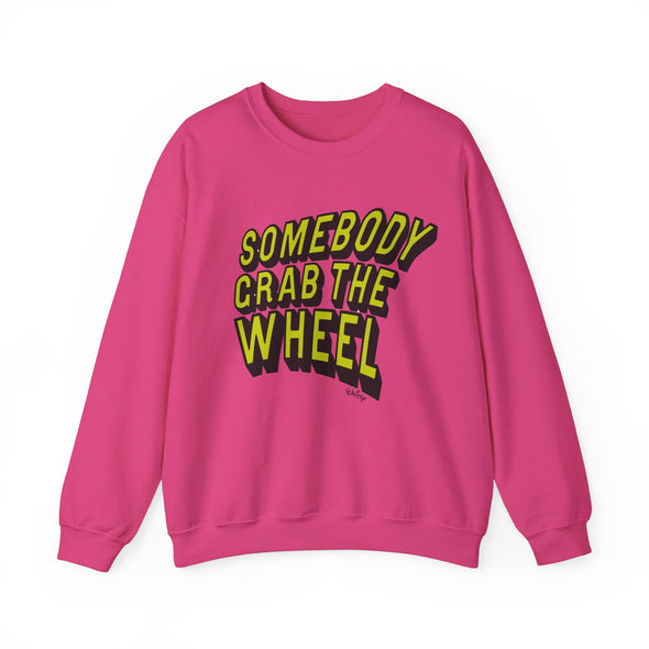 'GRAB THE WHEEL'  Heavy Sweatshirt