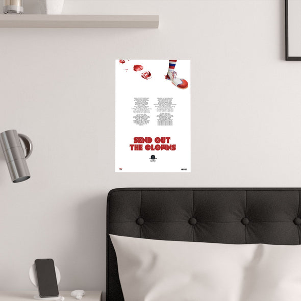 SEND OUT THE CLOWNS - LYRICS WALL POSTER