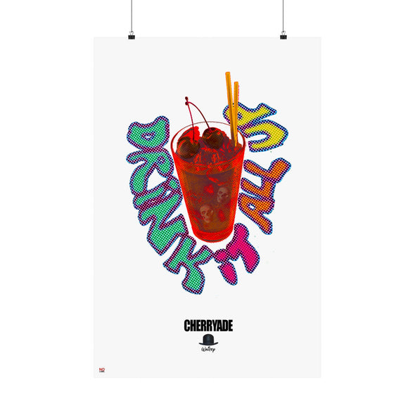 'CHERRYADE / POISON CUP' XXL Wall Poster (210gsm)