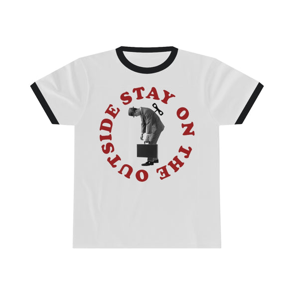 'STAY ON THE OUTSIDE' Ringer Tee