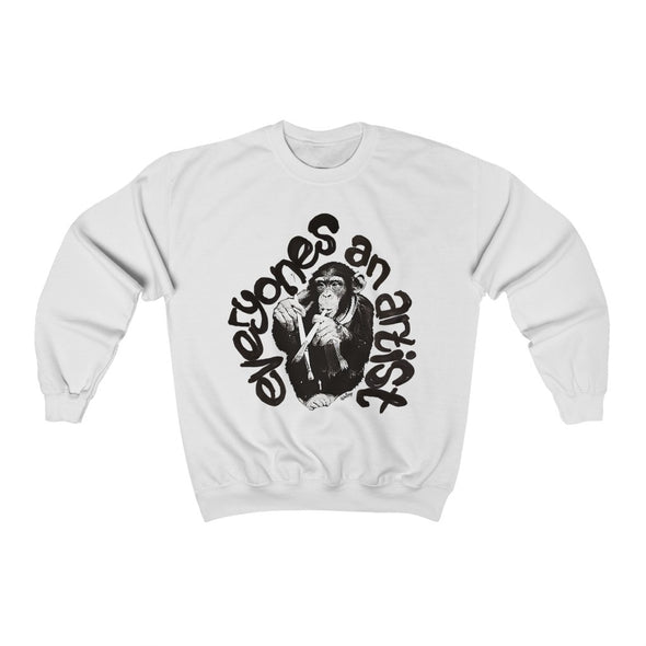 'EVERYONES AN ARTIST' Sweatshirt (Black & White version)