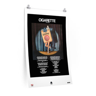 CIGARETTE - LYRICS WALL POSTER