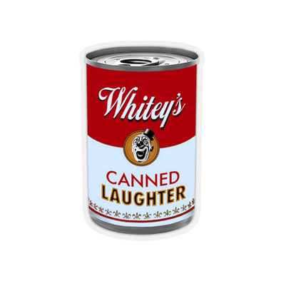 GIANT 'CANNED LAUGHTER' STICKER