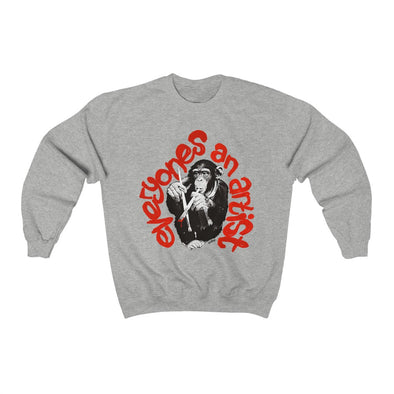 'EVERYONES AN ARTIST' Sweatshirt (Red, Black & White version)