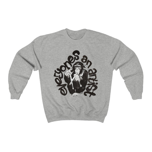 'EVERYONES AN ARTIST' Sweatshirt (Black & White version)