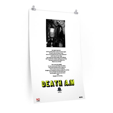 DEATH A.M - LYRICS WALL POSTER