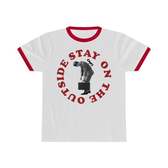 'STAY ON THE OUTSIDE' Ringer Tee